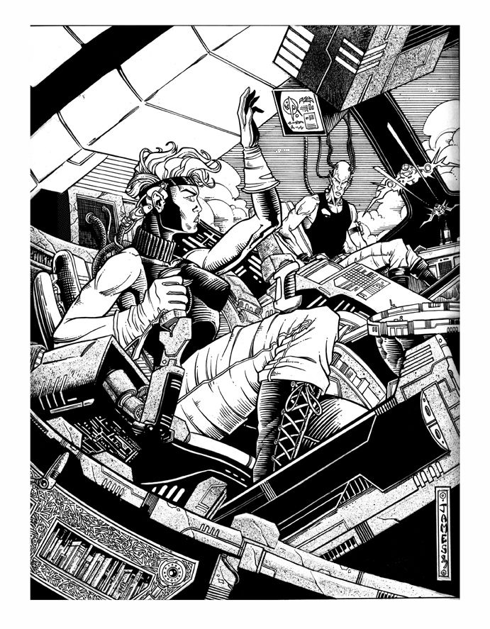 Shadowrun, In Scott James's Scott James Black And White RPG Work Comic ...